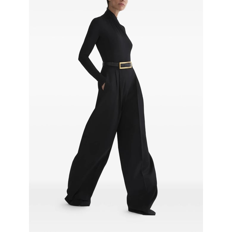 long sleeve draped bodysuit by Selfnex