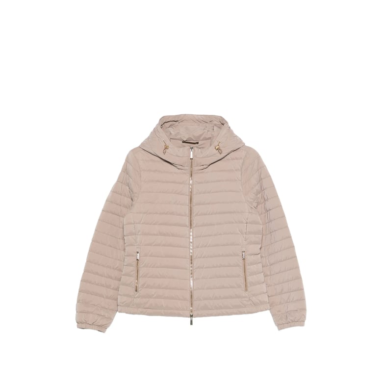 hooded puffer jacket with zip fastening by Selfnex
