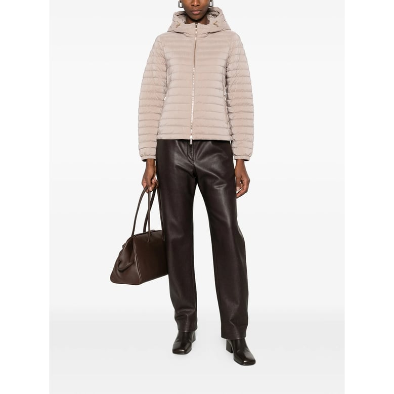 hooded puffer jacket with zip fastening by Selfnex