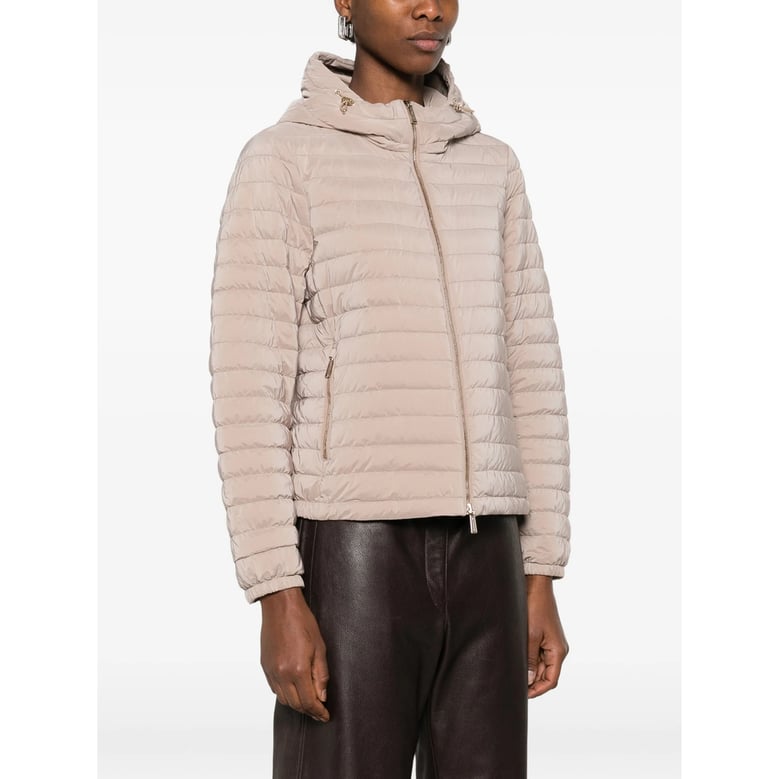 hooded puffer jacket with zip fastening by Selfnex
