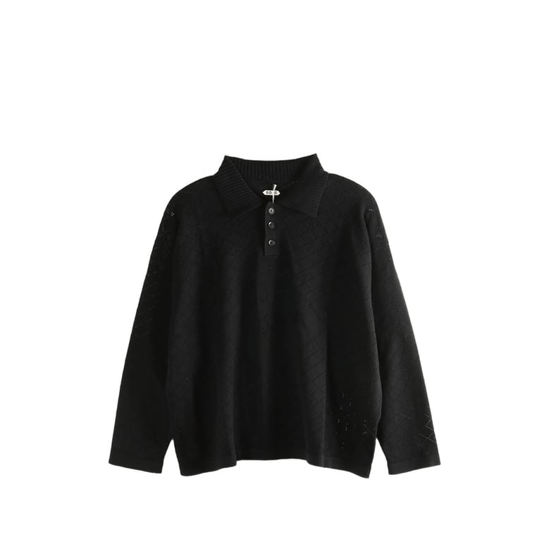 sweater open-knit black by Selfnex