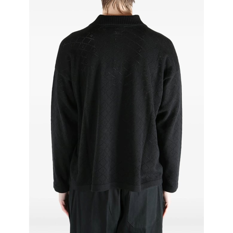 sweater open-knit black by Selfnex