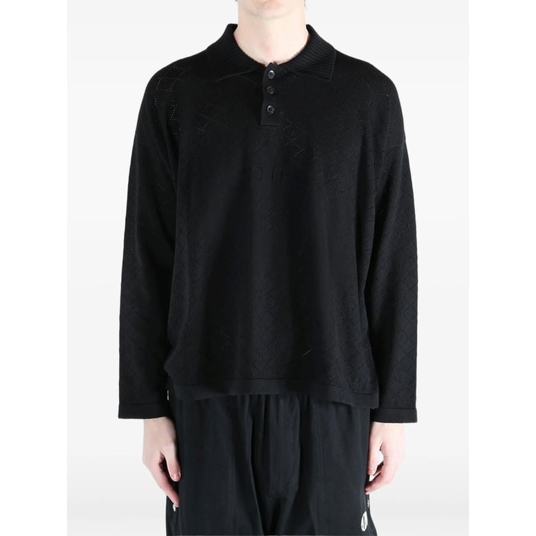 sweater open-knit black by Selfnex