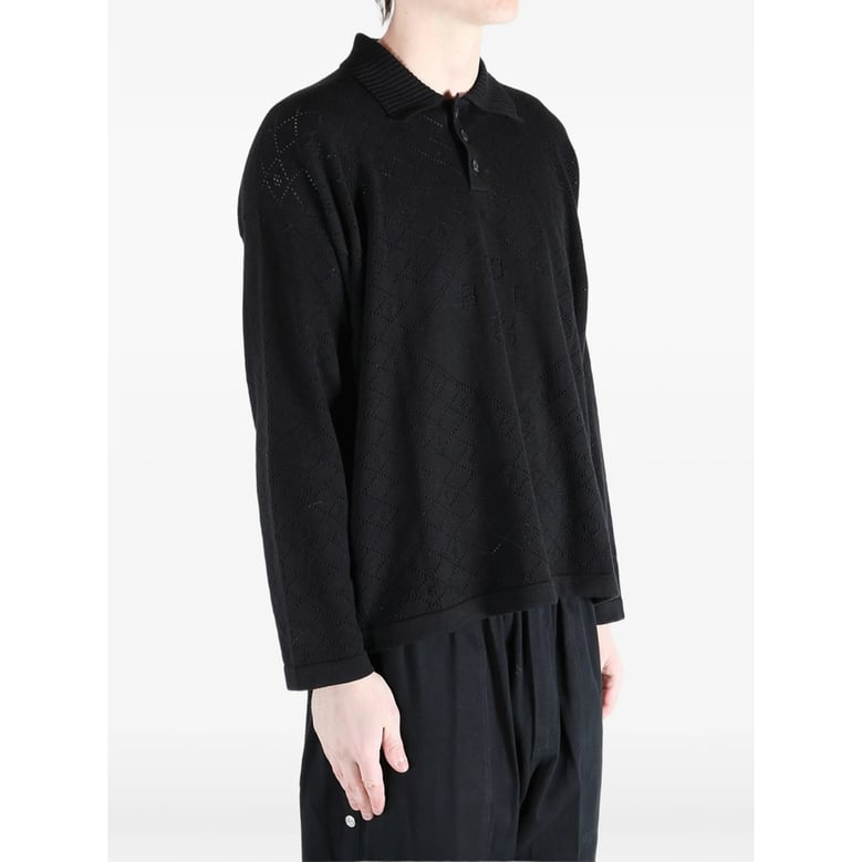 sweater open-knit black by Selfnex