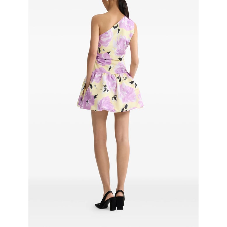 one-shoulder floral print dress by Selfnex