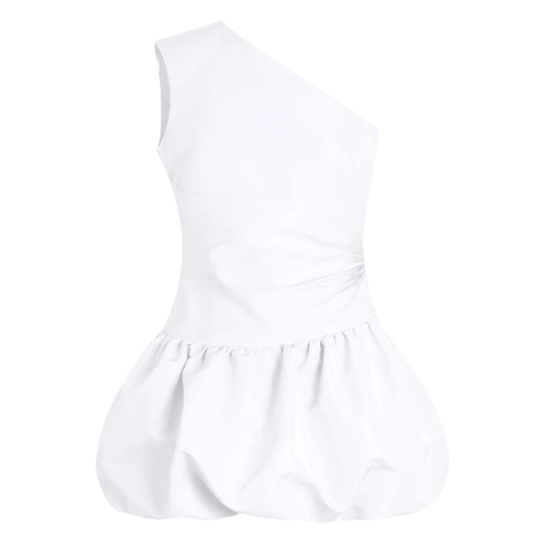 one-shoulder bloom skirt dress by Selfnex