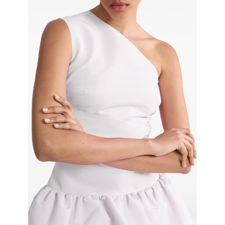 one-shoulder bloom skirt dress by Selfnex