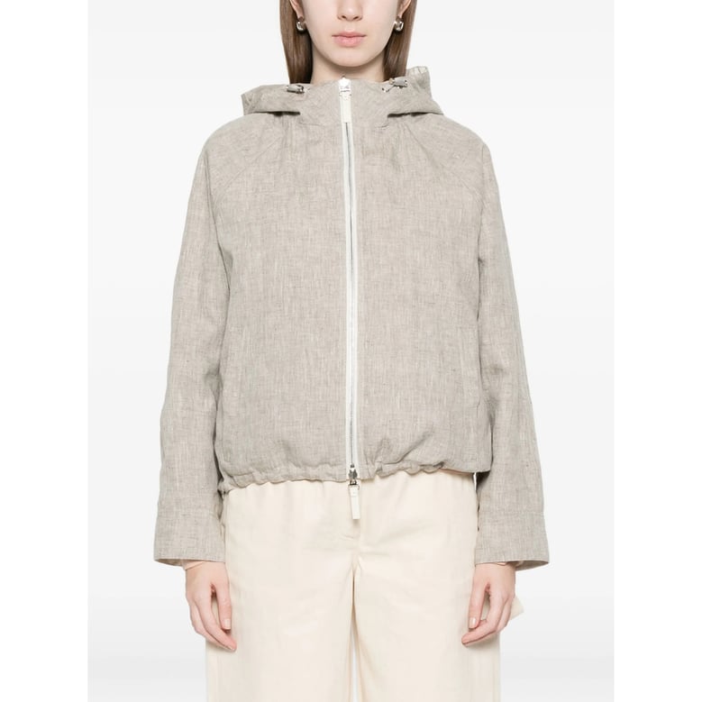 drawstring hooded outerwear by Selfnex
