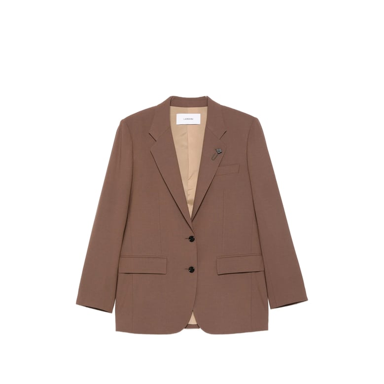 single-breasted jacket brown by Selfnex