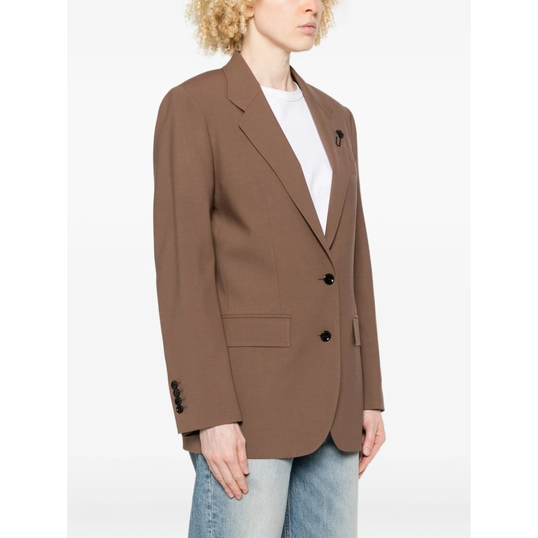 single-breasted jacket brown by Selfnex