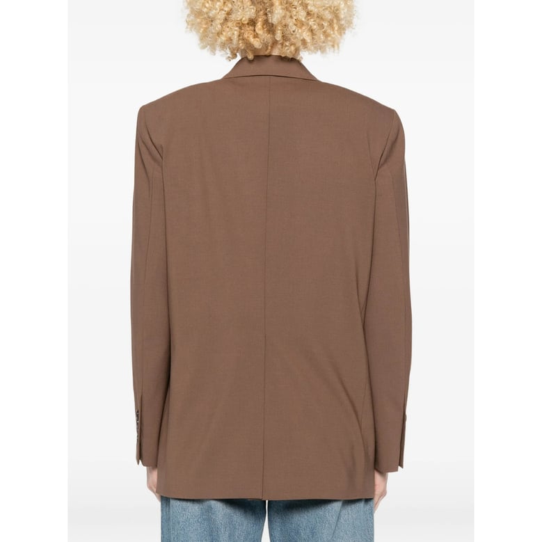single-breasted jacket brown by Selfnex