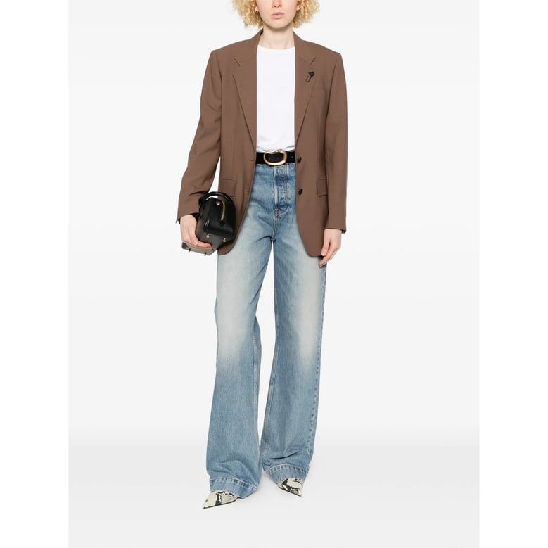 single-breasted jacket brown by Selfnex