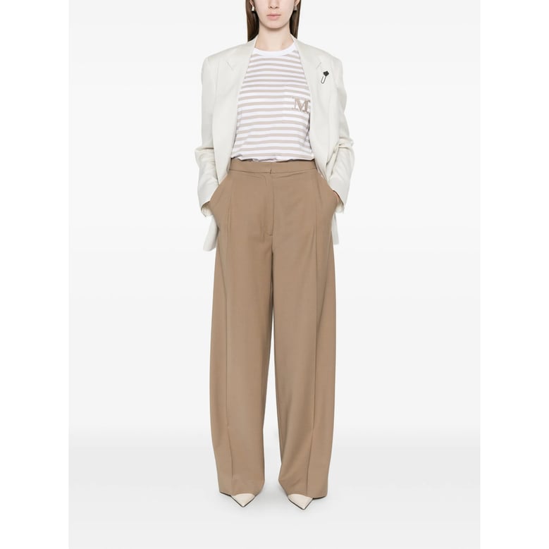 wide-leg trousers neutrals by Selfnex