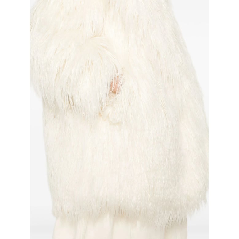 faux fur jacket liza short neutrals by Selfnex