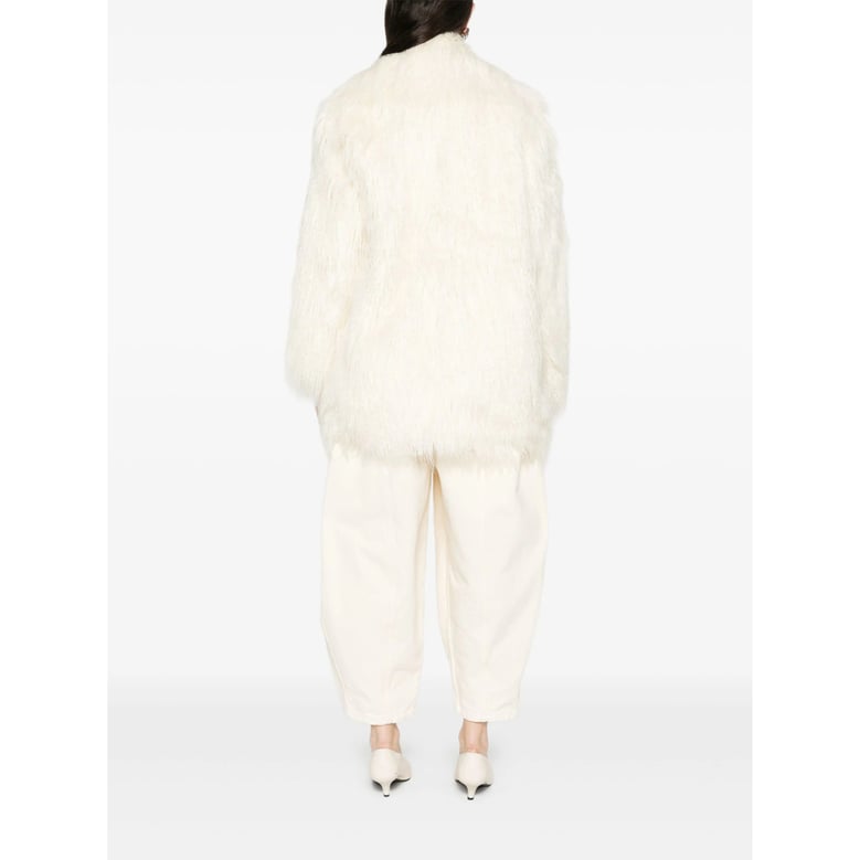 faux fur jacket liza short neutrals by Selfnex