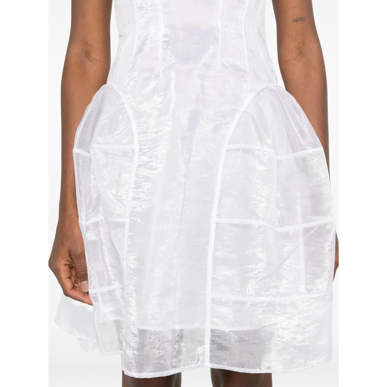 sleeveless round neck dress by Selfnex