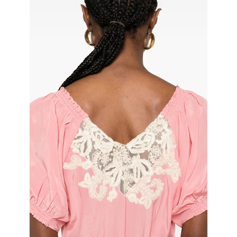 dress ilaria pink silk by Selfnex