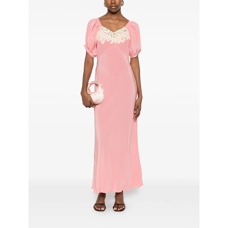 dress ilaria pink silk by Selfnex