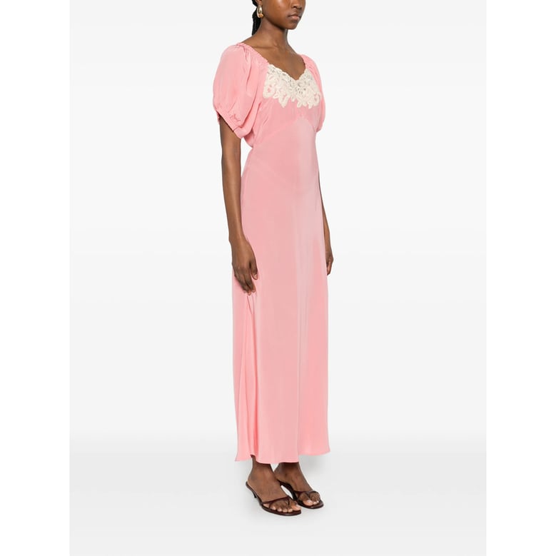 dress ilaria pink silk by Selfnex