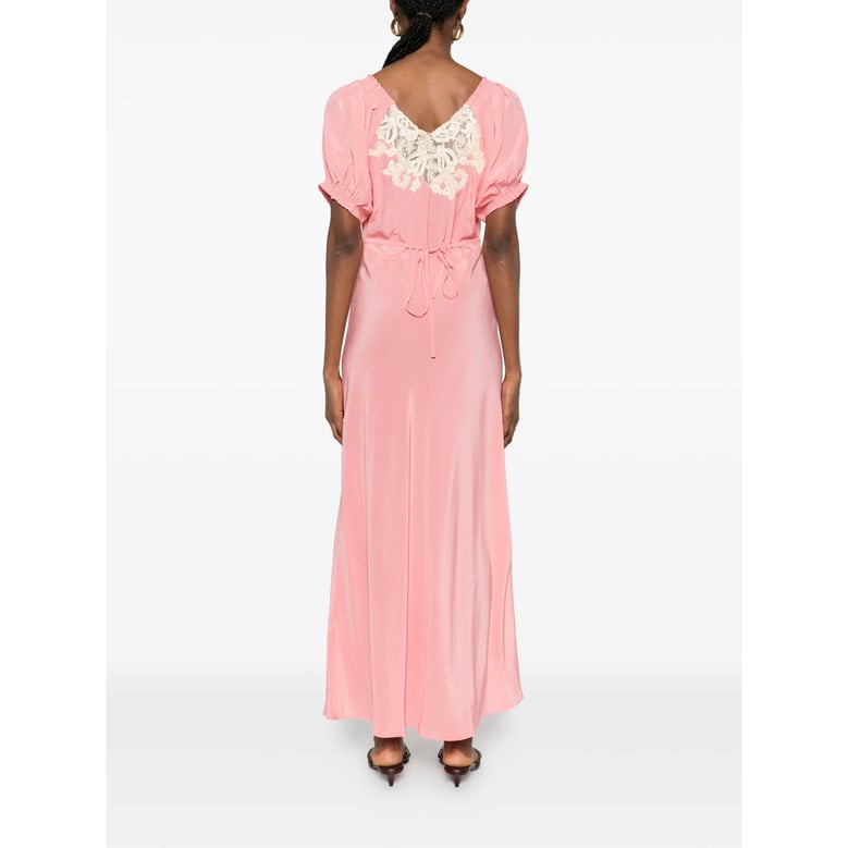 dress ilaria pink silk by Selfnex