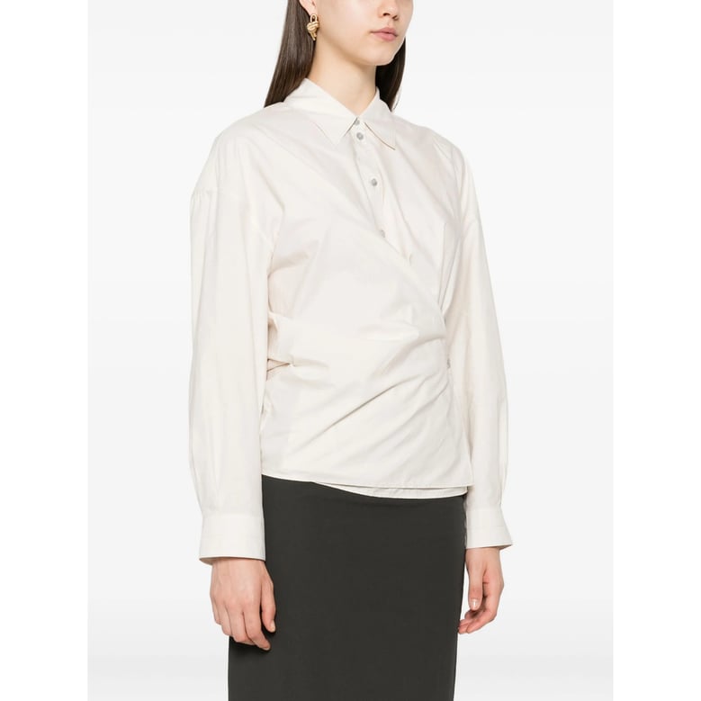 shirt silk-cotton neutrals by Selfnex
