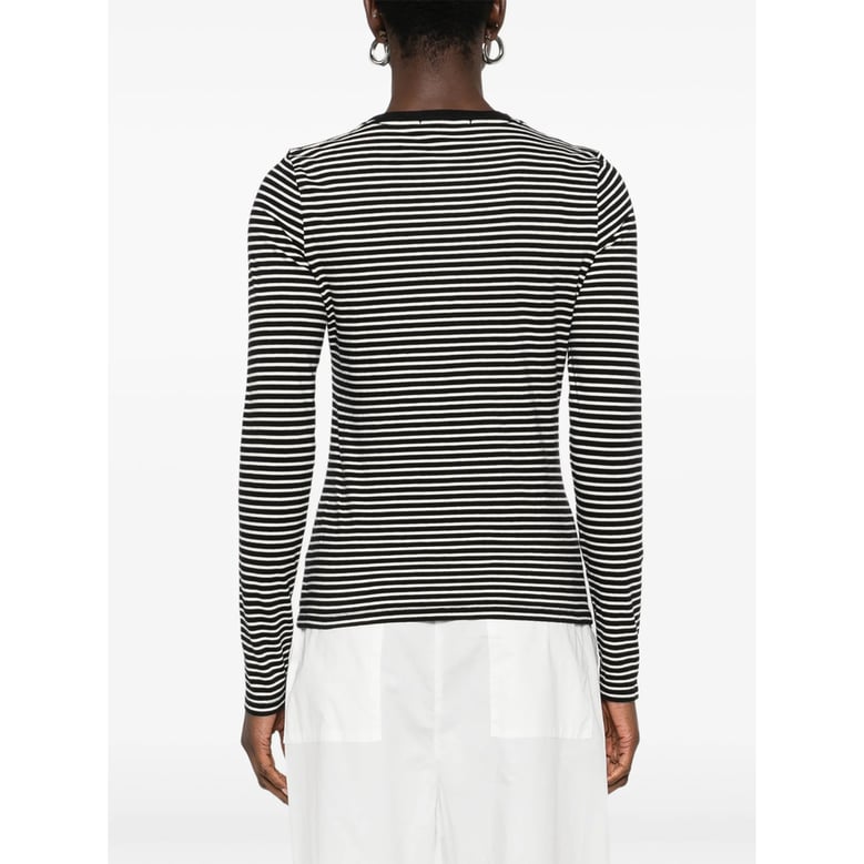 black and white striped sweater by Selfnex