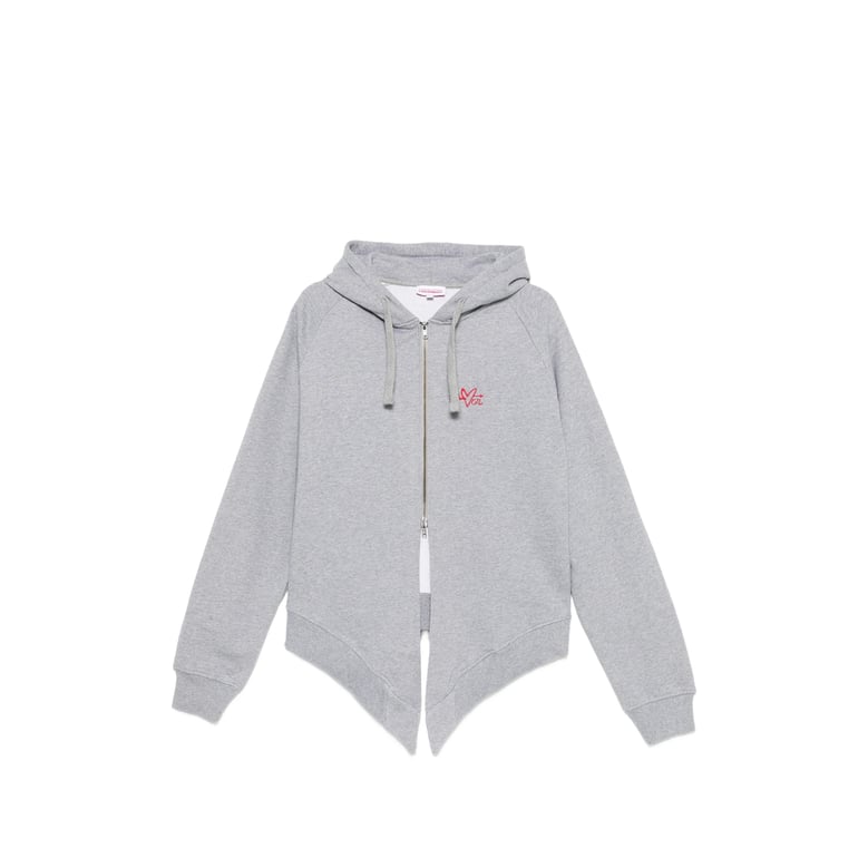 hooded sweatshirt with logo embroidery by Selfnex