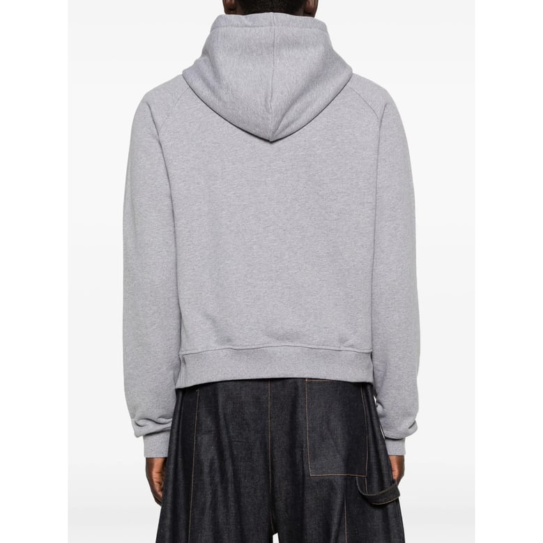 hooded sweatshirt with logo embroidery by Selfnex