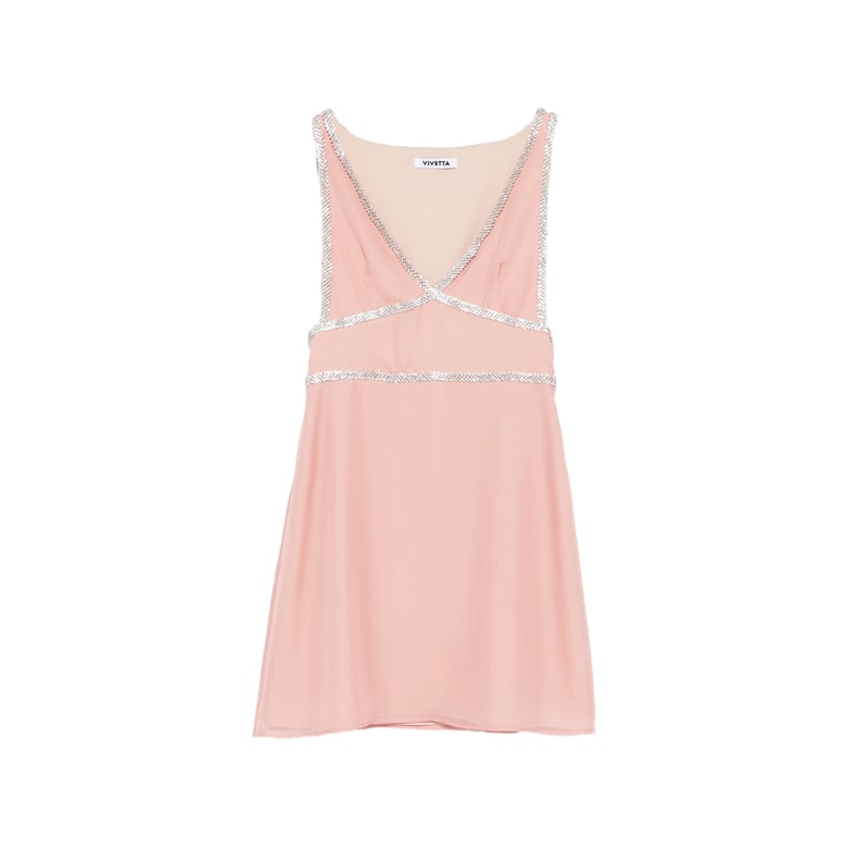 dress v-neck pink by Selfnex
