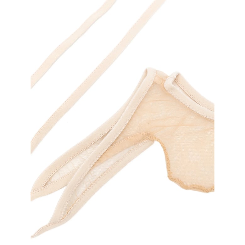 socks with tie fastening, neutrals by Selfnex