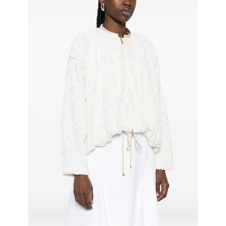 outerwear with sequin embellishments by Selfnex