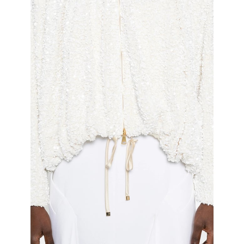 outerwear with sequin embellishments by Selfnex