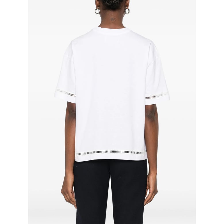 t-shirt with embroidered detail by Selfnex