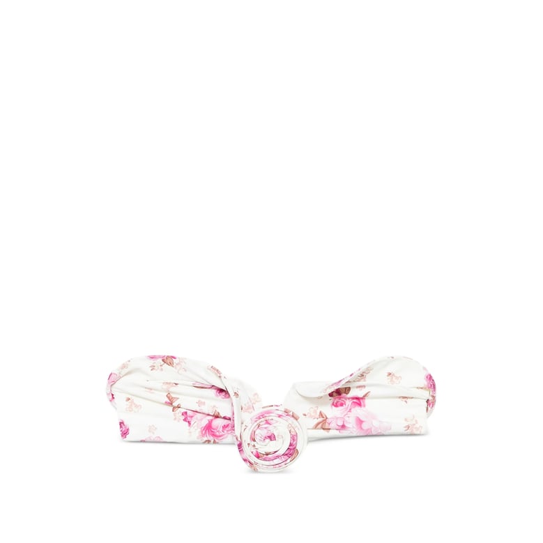 floral print bandeau beachwear by Selfnex