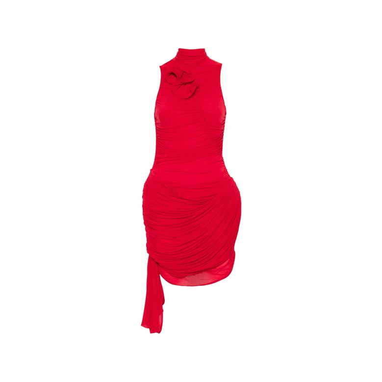 dress, red cupro by Selfnex