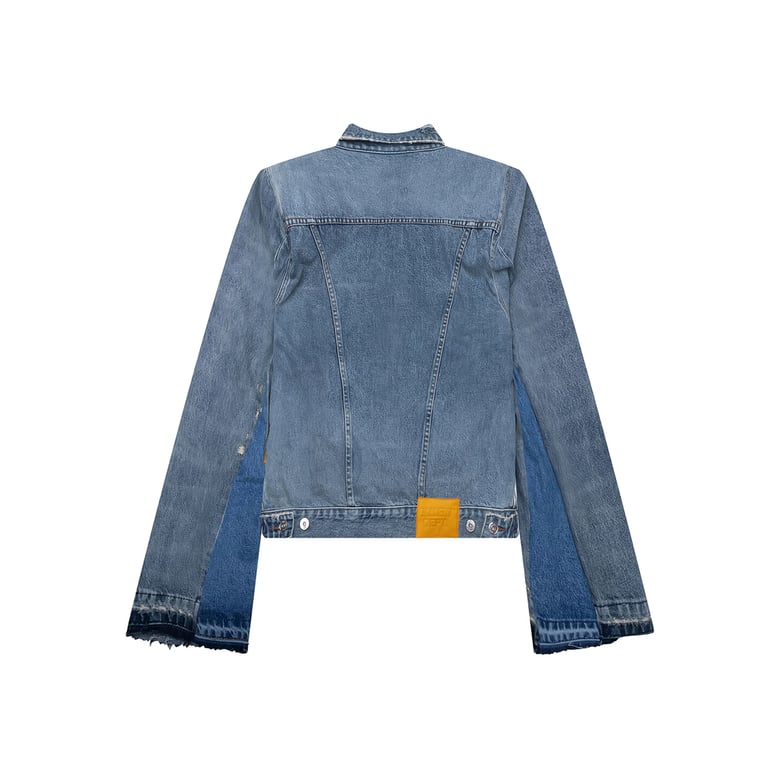 panelled design denim jacket by Selfnex