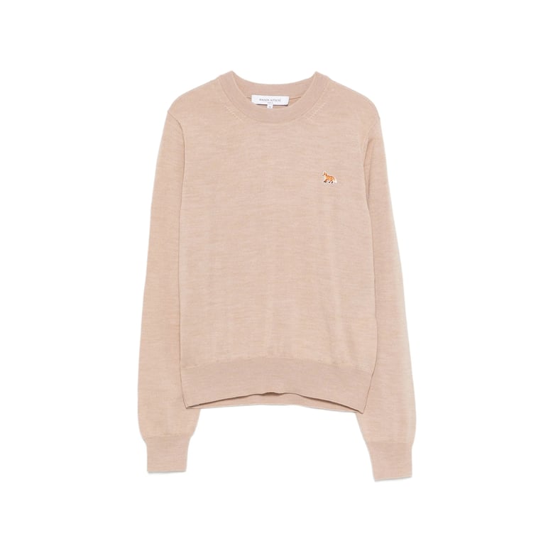 crew neck sweater with logo appliqué by Selfnex