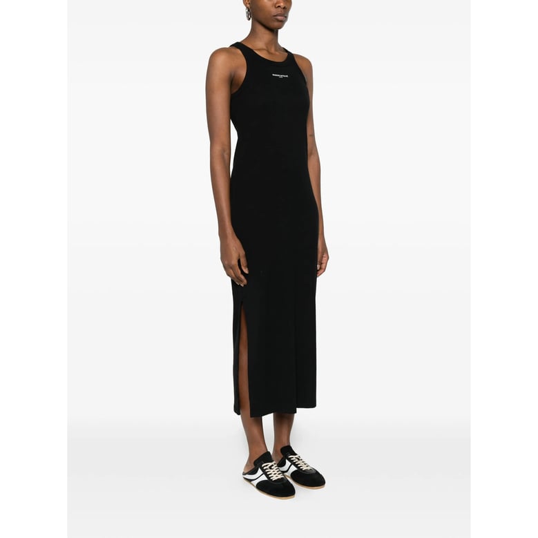 dress ribbed knit black by Selfnex