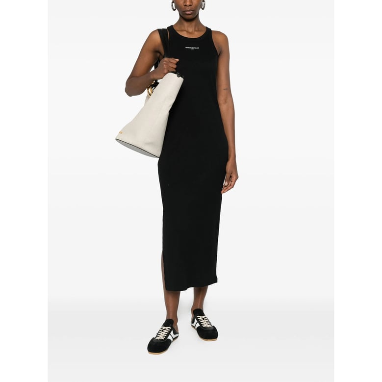 dress ribbed knit black by Selfnex