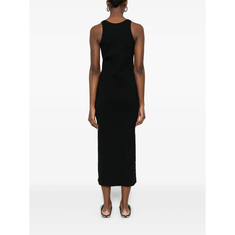 dress ribbed knit black by Selfnex
