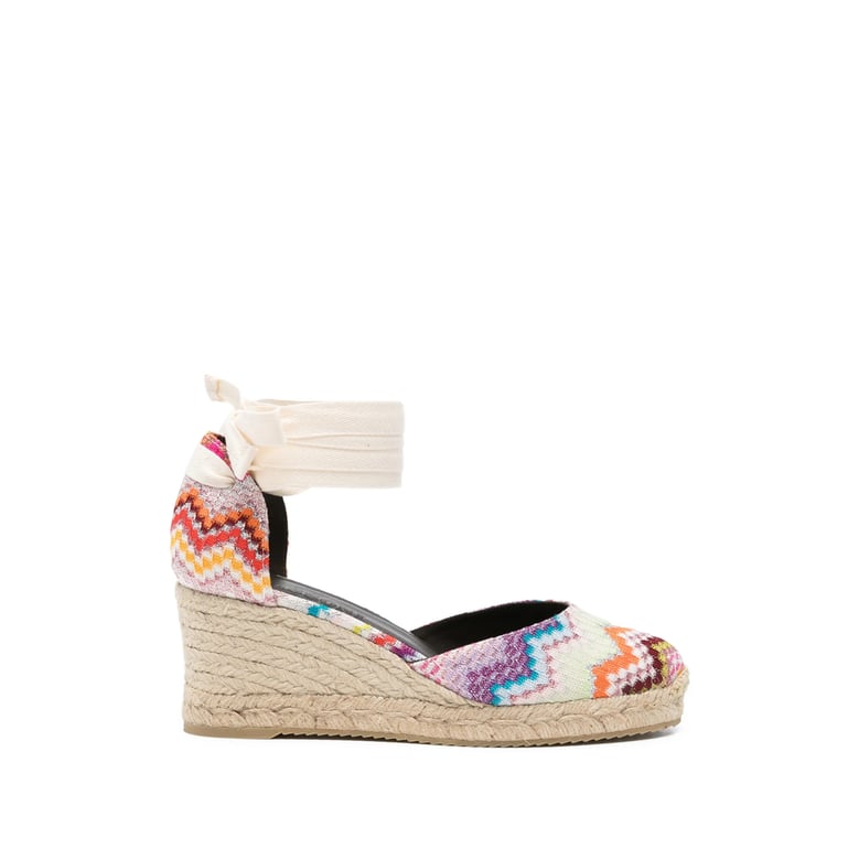 wedge heel tie fastening shoes by Selfnex
