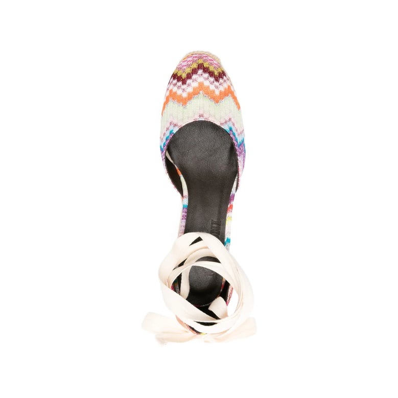 wedge heel tie fastening shoes by Selfnex