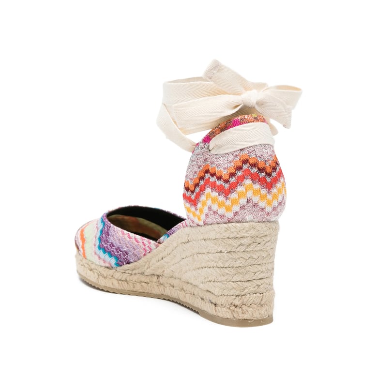 wedge heel tie fastening shoes by Selfnex