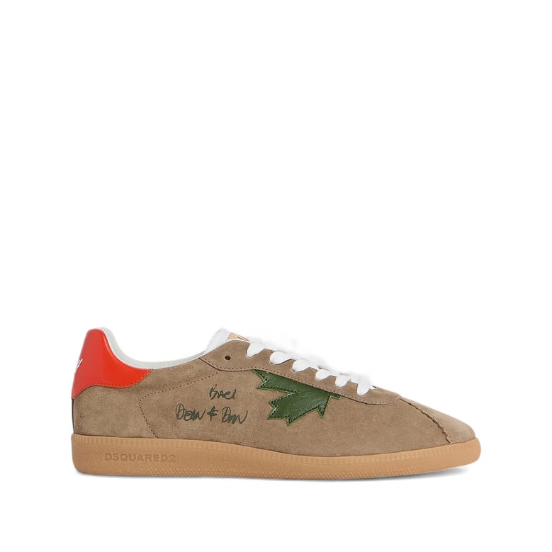sneaker with maple leaf appliqué by Selfnex