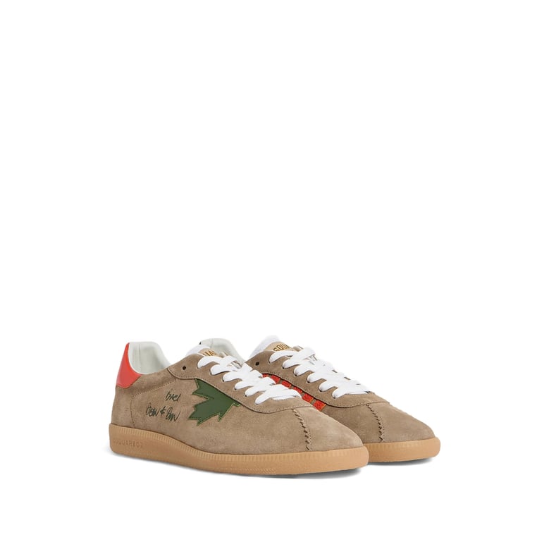 sneaker with maple leaf appliqué by Selfnex