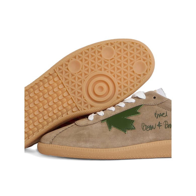 sneaker with maple leaf appliqué by Selfnex