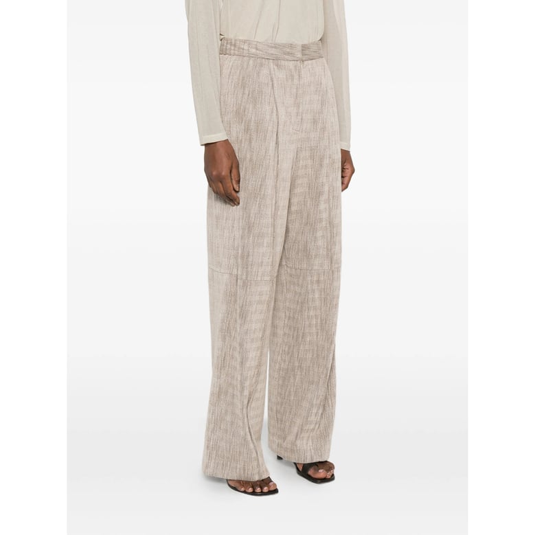 trousers high-waisted beige textured by Selfnex