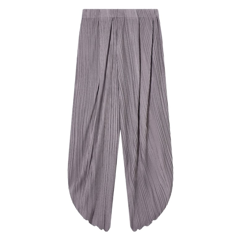 pleated wide leg trousers by Selfnex