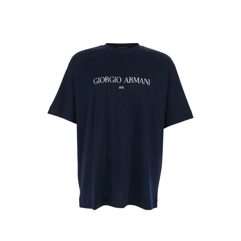 crew neck blue cotton sweatshirt by Selfnex