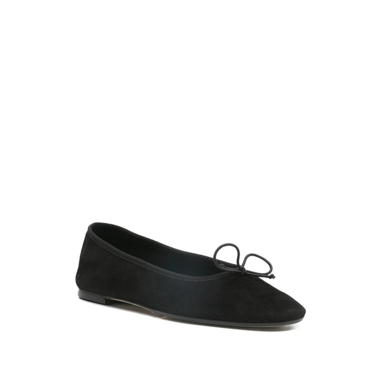 black flat bow detail ballerina shoes by Selfnex